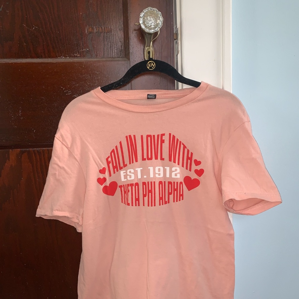 Theta Phi Alpha - Pink Short Sleeve T Shirt